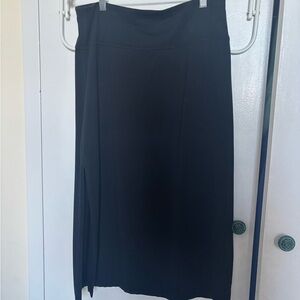Athleta Black Pencil Skirt Midi Stretchy